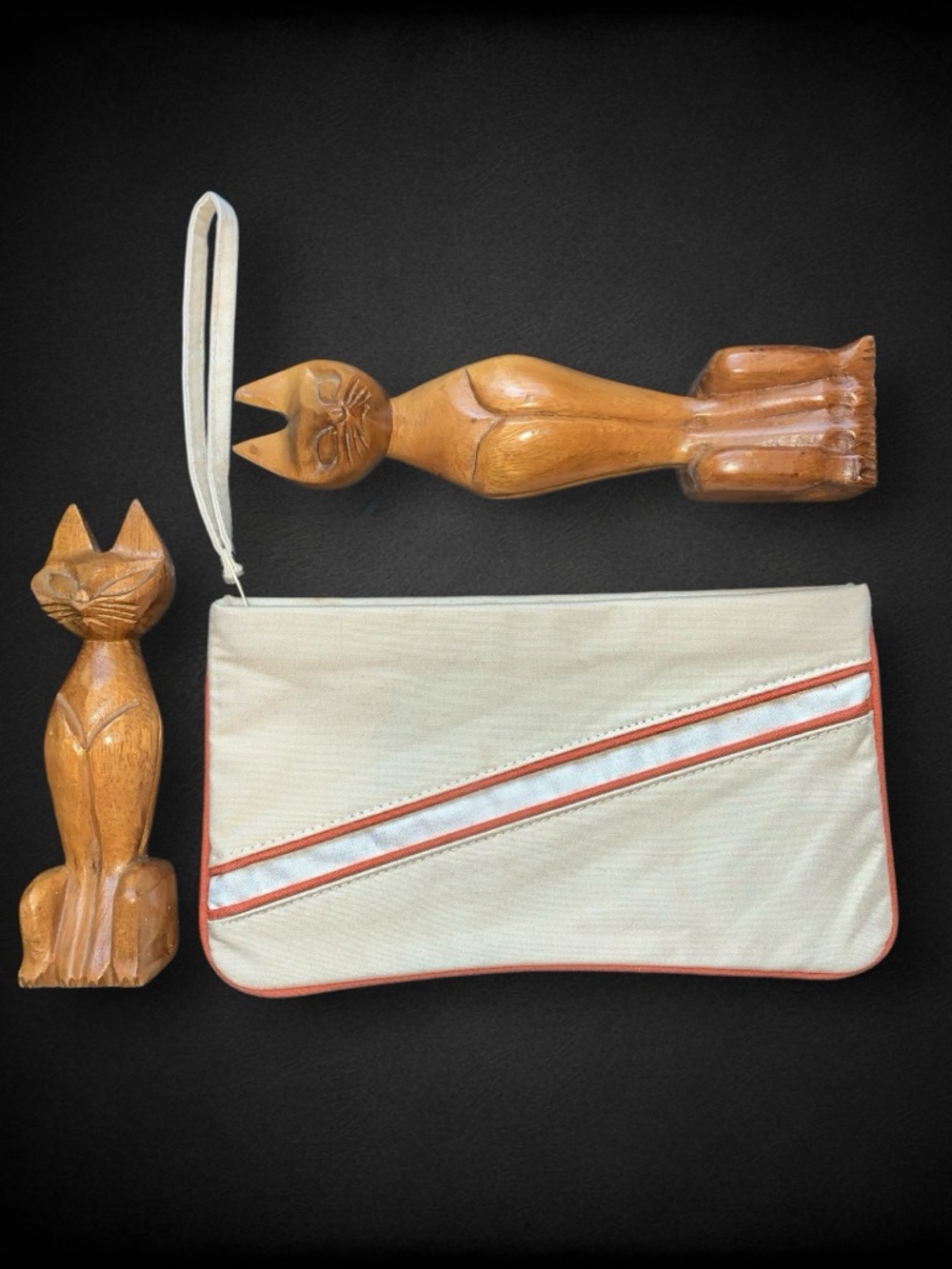 v i n t a g e :: Mod Envelope Canvas Clutch Wristlet Twill